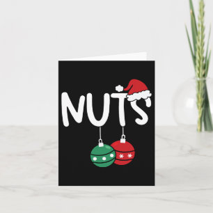 Chest Nuts Matching Chestnuts Xmas Christmas Coupl Card