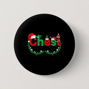 Chest Nuts Matching Couples Chestnuts Funny Christ 6 Cm Round Badge