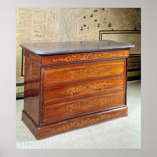Chest of drawers, Louis-Philippe period Poster (Front)