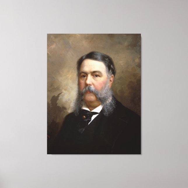 CHESTER A. ARTHUR Portrait by Ole P.H. Balling Canvas Print (Front)