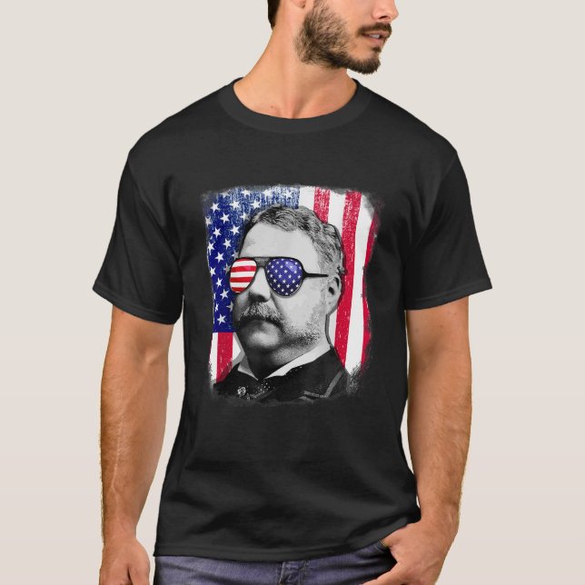 Chester A Arthur US flag shirt 4th of July (Front)