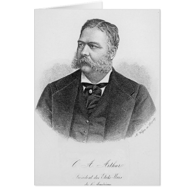 Chester Alan Arthur , engraved by A. Weger (Front)