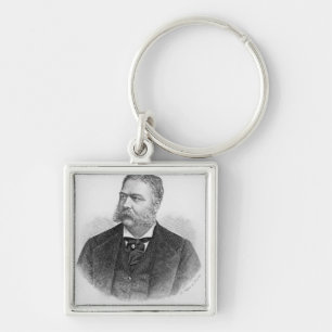 Chester Alan Arthur , engraved by A. Weger Key Ring