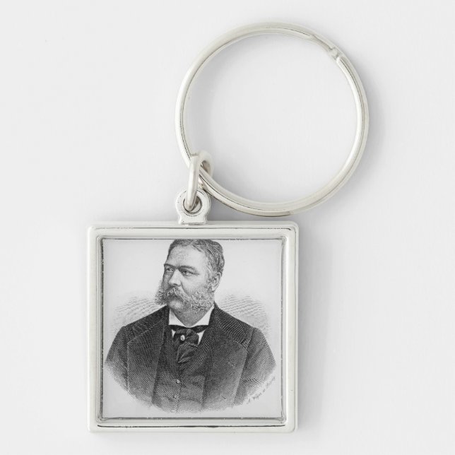 Chester Alan Arthur , engraved by A. Weger Key Ring (Front)