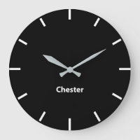 Chester Black Face Time Zone Newsroom Wall