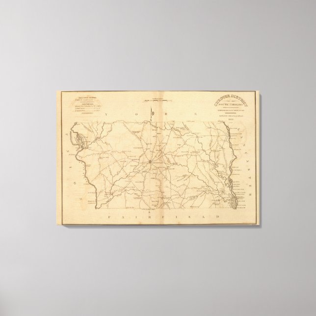 Chester District, South Carolina Canvas Print (Front)