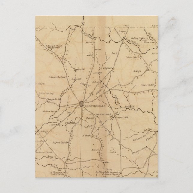 Chester District, South Carolina Postcard (Front)