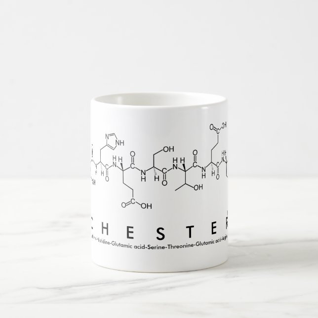 Chester peptide name mug (Center)