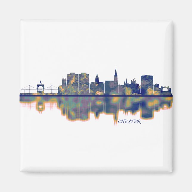 Chester skyline magnet (Front)