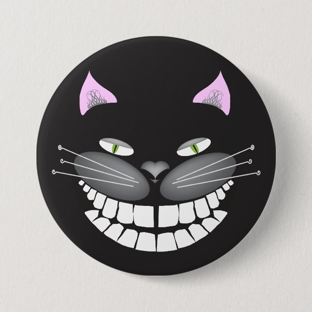 Chester the Cheshire Cat on a 3" round button (Front)