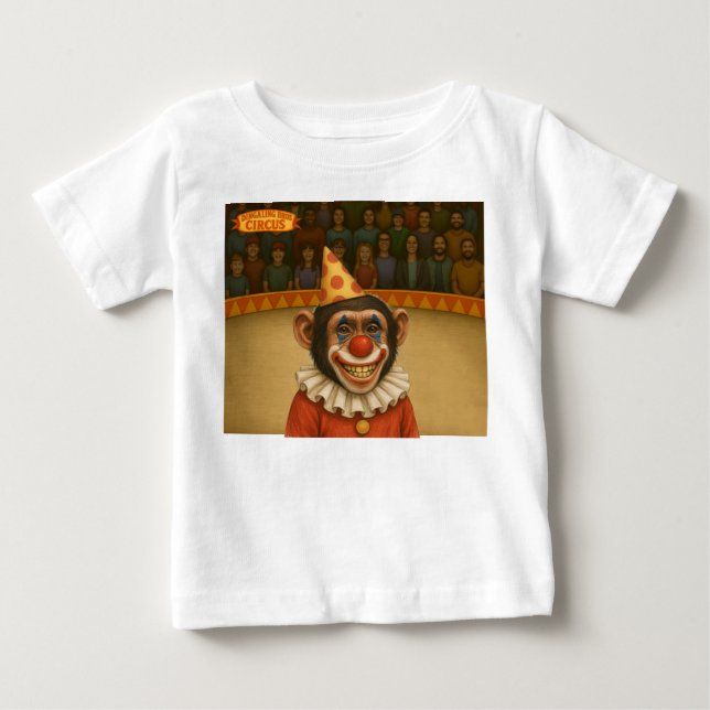 Chester the chimp clown baby T-Shirt (Front)