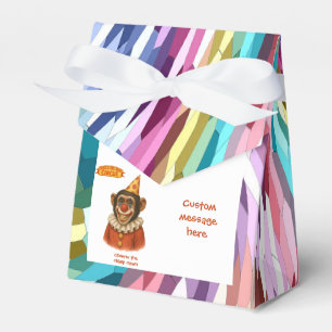 Chester the chimp clown favour box