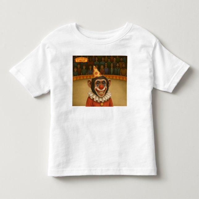 Chester the chimp clown toddler T-Shirt (Front)