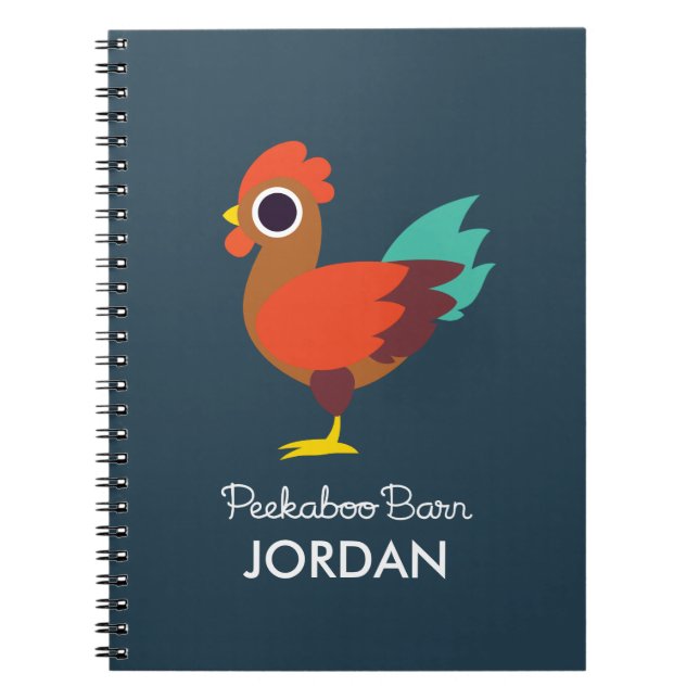 Chester the Rooster Spiral Notebook (Front)