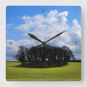 Chesterblade fields. square wall clock