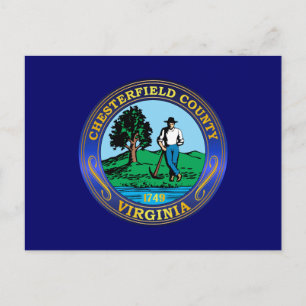 Chesterfield County seal Postcard