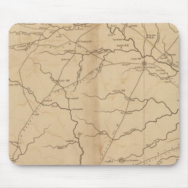 Chesterfield District, South Carolina Mouse Pad (Front)
