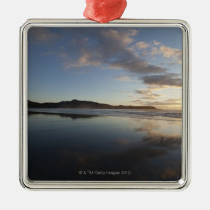 Chesterman Beach at Sunset, Tofino, Vancouver Metal Tree Decoration