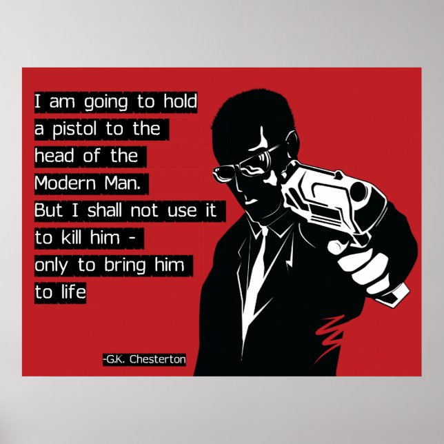 Chesterton Modern Man Poster (Front)