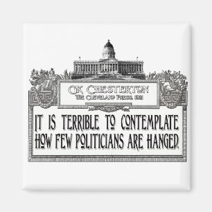Chesterton on Politicians' Hanging Magnet