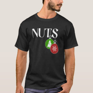 Chestnut Christmas Couple Man Office Holiday Party T-Shirt
