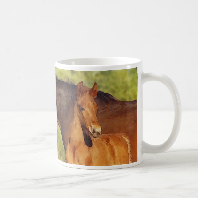 Chestnut foal mug (Right)