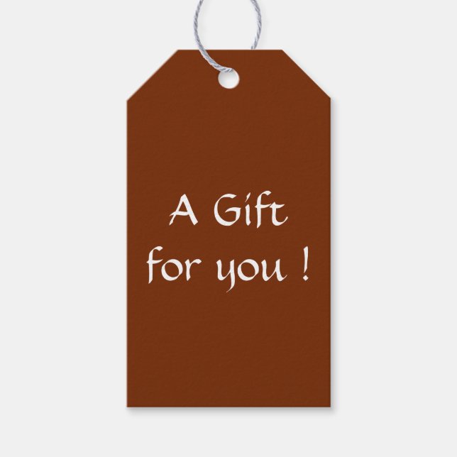 Chestnut Gift Tags (Front)