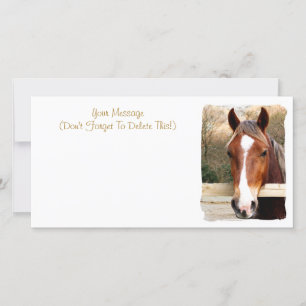 CHESTNUT HORSE CARD