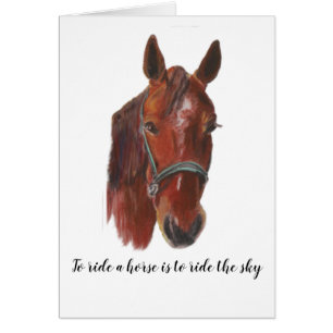 Chestnut Horse Face Portrait