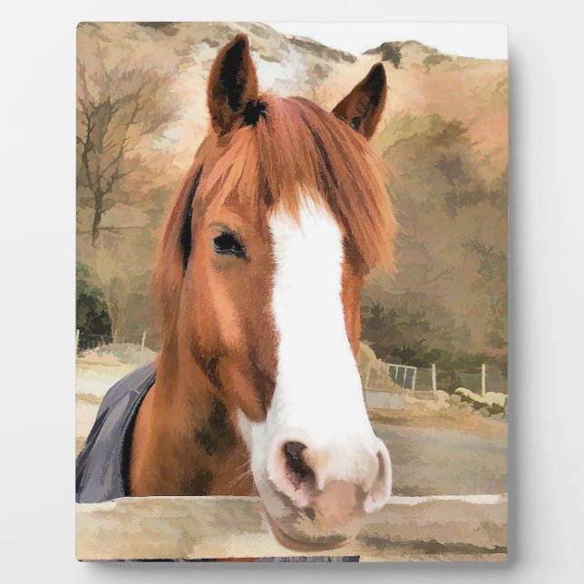 CHESTNUT HORSE PLAQUE (Front)