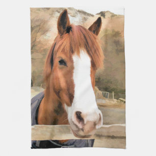 CHESTNUT HORSE TEA TOWEL