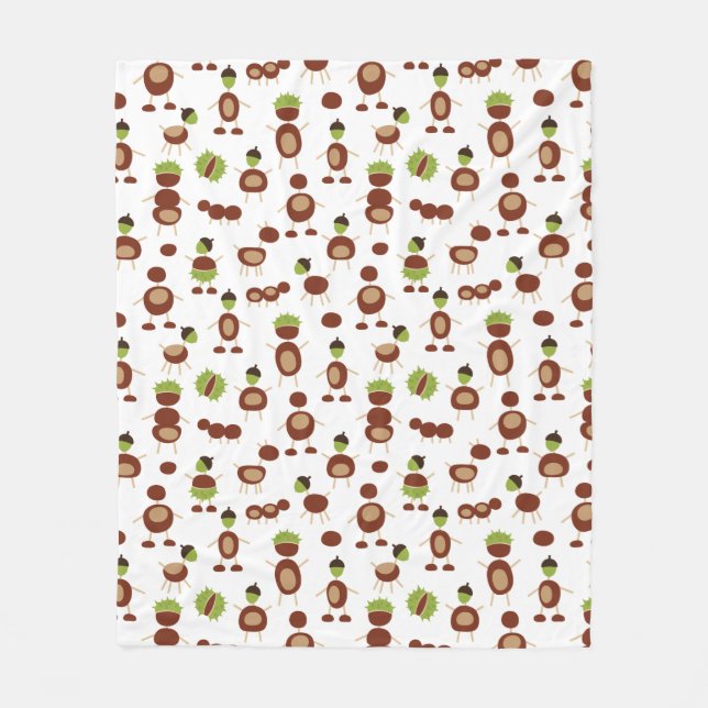 Chestnut Men Fleece Blanket (Front)