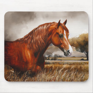 Chestnut Morgan Horse Mouse Pad