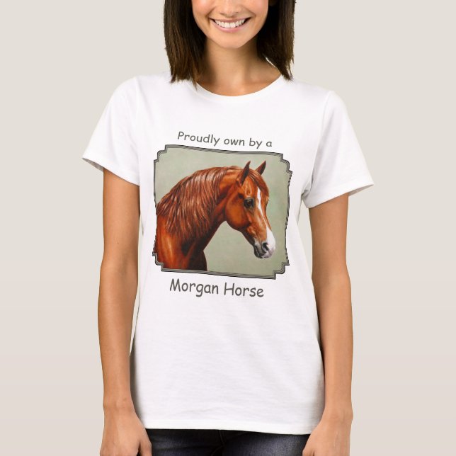 Chestnut Morgan Horse T-Shirt (Front)