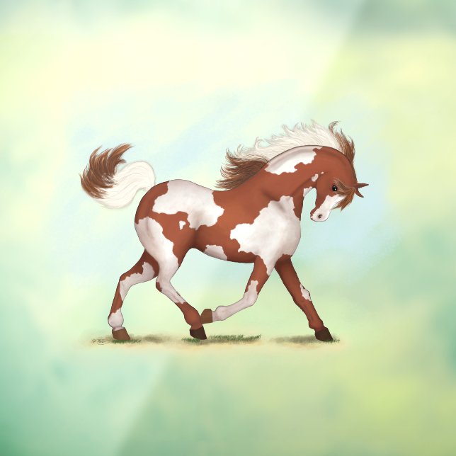 Chestnut Overo Skewbald Horse Decal (Sheet 3)