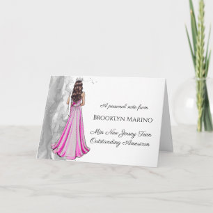 Chestnut Pageant Portrait Note Card Silver Storm