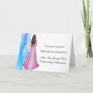 Chestnut Pageant Portrait Note Cards Blue Ocean