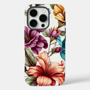 Chestnut Petals Pattern iPhone 16 Pro Case