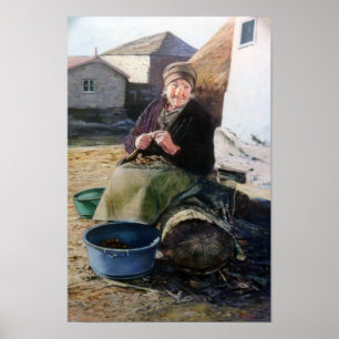 Chestnut seller/Castañeira Poster