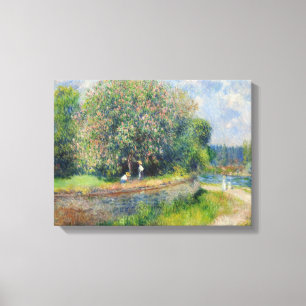 Chestnut Tree Blooming By Pierre Auguste Renoir Canvas Print