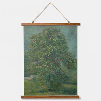 chestnut tree in bloom  hanging tapestry