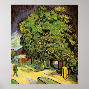 Chestnut Trees in Blossom by Vincent van Gogh Poster