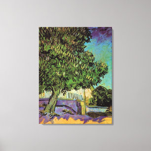 Chestnut Trees in Blossom, Vincent van Gogh. Canvas Print