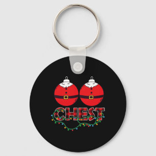 Chestnuts Chest Nuts Christmas Matching Christmas  Key Ring