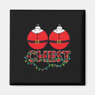 Chestnuts Chest Nuts Christmas Matching Christmas Magnet