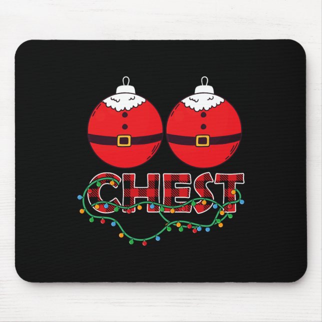 Chestnuts Chest Nuts Christmas Matching Christmas  Mouse Pad (Front)
