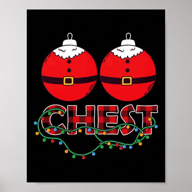 Chestnuts Chest Nuts Christmas Matching Christmas  Poster (Front)