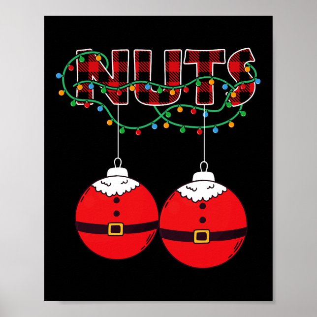 Chestnuts Chest Nuts Christmas Matching Christmas  Poster (Front)