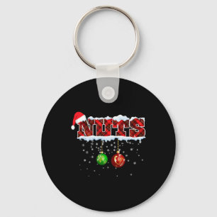 Chestnuts Christmas Fun Matching Couple Xmas Chest Key Ring