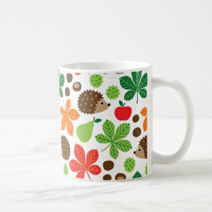 Chestnuts & Hedgehog Seamless Pattern Coffee Mug